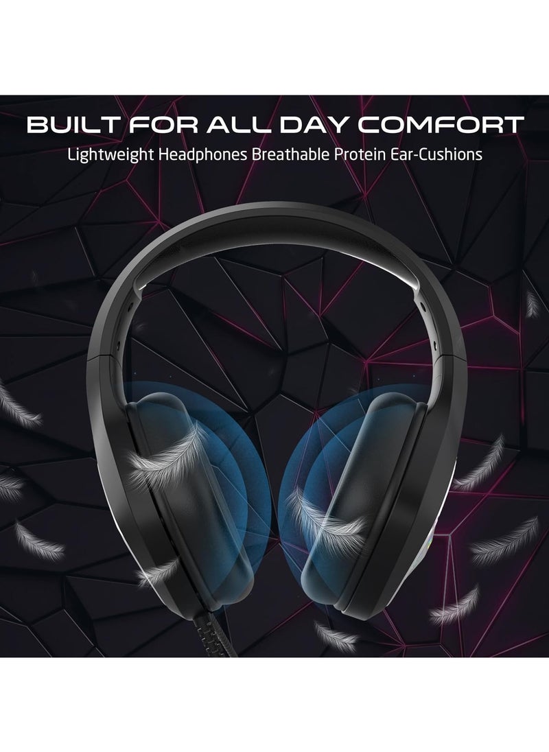 GameOn - GAMEON GOK905 Infernus RGB Gaming Headset - Black - Image 1