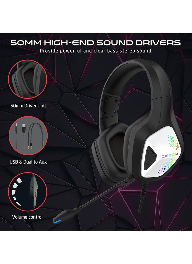 GameOn - GAMEON GOK905 Infernus RGB Gaming Headset - Black - Image 1