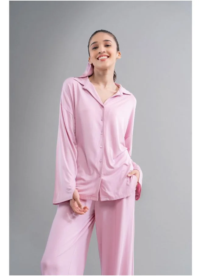 NeceSera Wanderlust Blue Modal Pajama Set