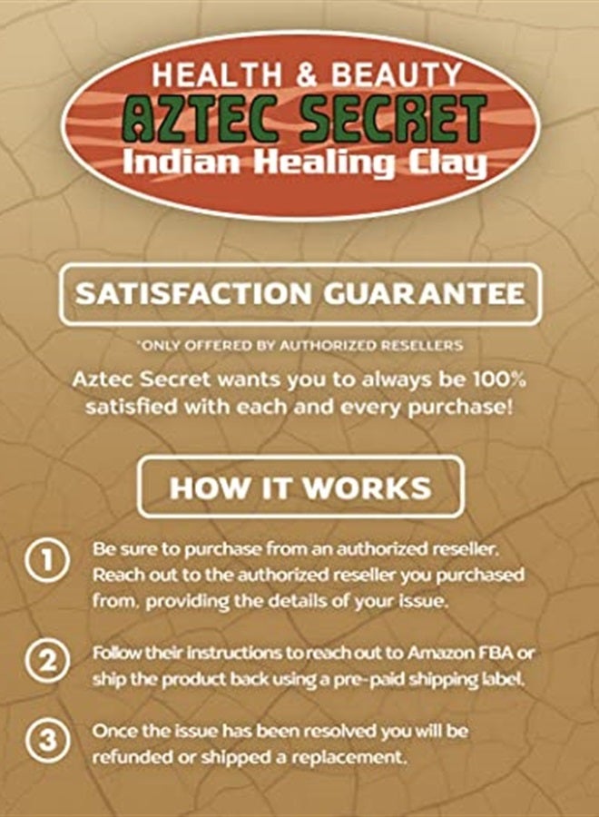 – Indian Healing Clay 1 lb – Deep Pore Cleansing Facial & Body Mask – The Original 100% Natural Calcium Bentonite Clay – New Version 2