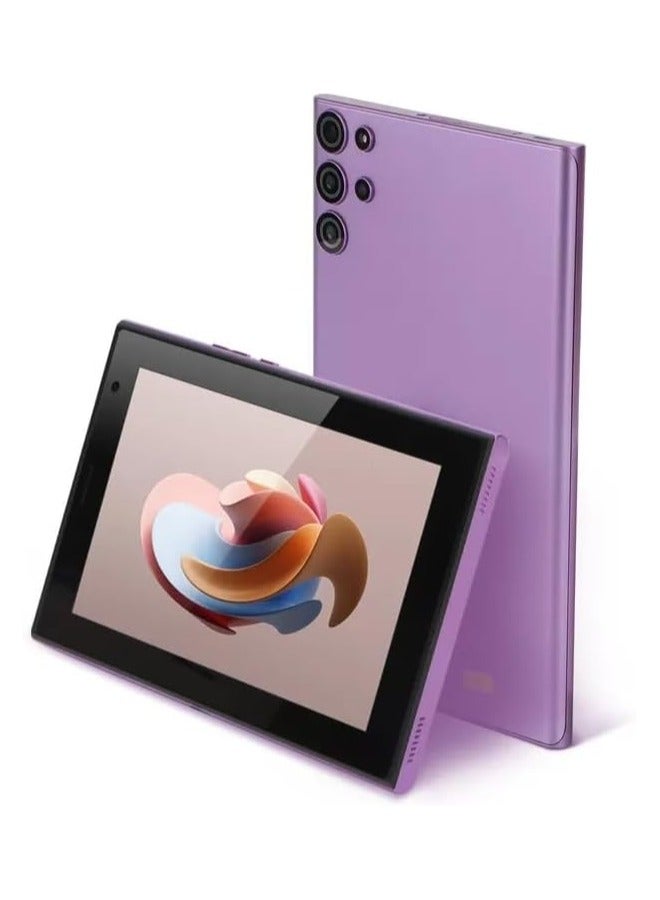 REBENUO CM522 Tablet  Smart 7" Tablet - 5GLTE Compatible BUILT IN 6GB RAM 128GB BUILT IN MEMORY With Android Quad-Core Processor Wifi Zoom Supported Face Unlock Tablet PC (Purple)  - Image 4