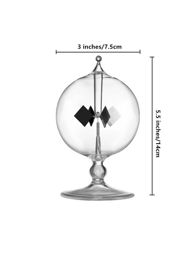 DORAMI DORAMI Clear Solar Power Crookes Radiometer Sun Light Energy Spinning Vanes  - Image 2