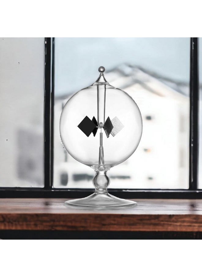 DORAMI DORAMI Clear Solar Power Crookes Radiometer Sun Light Energy Spinning Vanes  - Image 3