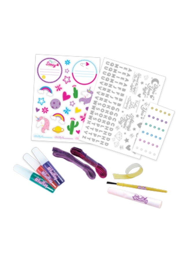 Hashtag DIY Light Jar Craft Kit – Decorate 19 Jars with Flameless Candles, Glitter, Stickers & Glow-in-the-Dark Paint (for Girls Age 6+) - Image 4