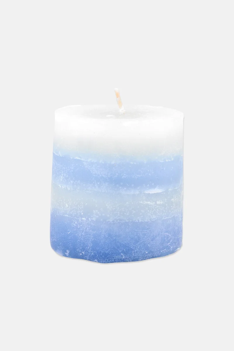 Muy Mucho Hello Sweet Summer Honey Oat Candle, Blue Combo