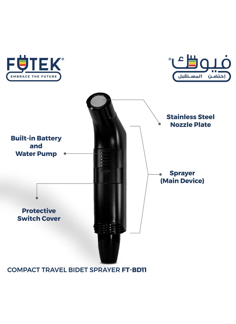 FUTEK - Multipurpose Compact Travel Shattaf Bidet Kit with 2.3L Water Container - Image 1