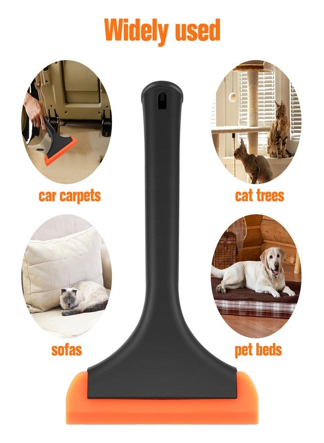 Astfys Silicone Pet Hair Removal,Pet Hair Rubber Carpet Rake Cat Dog Hair Remover with 8in Long Handle Pet Hair Remover for Furniture Couch Carpet - Image 5