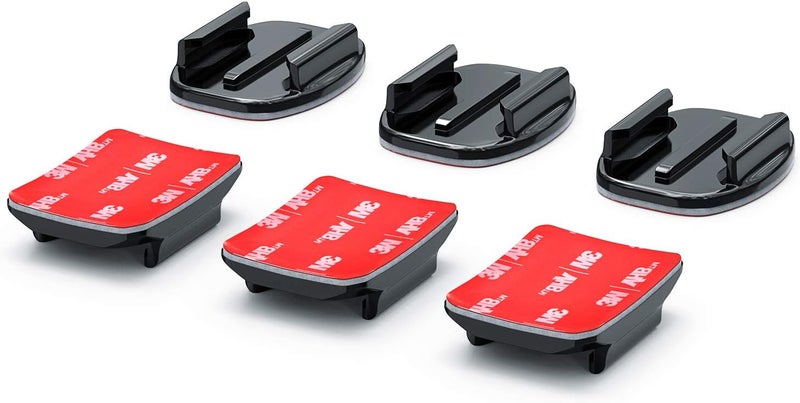 Sametop Helmet Adhesive Sticky Mounts Curved Attachment Flat 3M Mount Compatible with GoPro Hero 13 12 11 10 Max 9 8 7 6 5 4 Session DJI Osmo Action Cameras (6 Packs) - Image 2