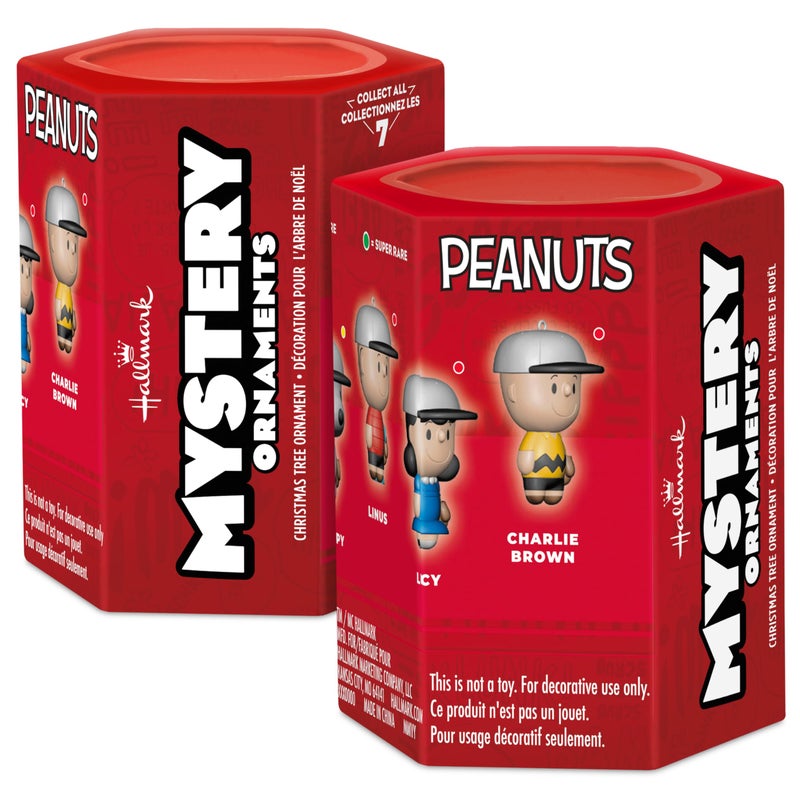 هولمارك Hallmark Peanuts Baseball Mystery Miniature Christmas الحلي مجموعة من 2 - Image 1