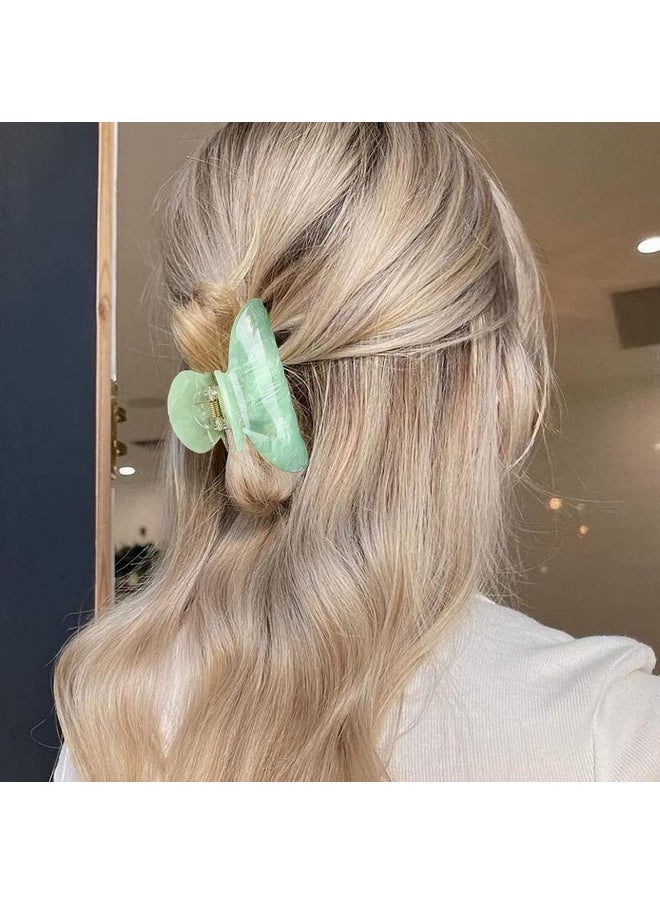 Brinie - Hair Claw Clamps Green Hair Barrettes Medium Non Slip Clips Hair Accessories For Women And Girls (2 Pcs) - Image 1