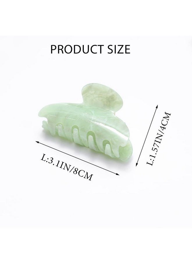 Brinie - Hair Claw Clamps Green Hair Barrettes Medium Non Slip Clips Hair Accessories For Women And Girls (2 Pcs) - Image 1