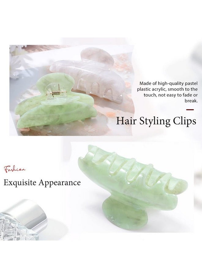 Brinie - Hair Claw Clamps Green Hair Barrettes Medium Non Slip Clips Hair Accessories For Women And Girls (2 Pcs) - Image 1
