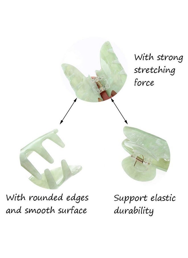 Brinie - Hair Claw Clamps Green Hair Barrettes Medium Non Slip Clips Hair Accessories For Women And Girls (2 Pcs) - Image 1