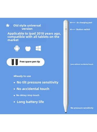 Magnetic Attraction Ipad Capacitive Pen Handwriting Pen Suitable For Android Universal Pencil Fast Charging Touch Control-Color:3 Generation Key Universal Pen-Android Apple Phone Tablet Universal - pzsku/Z857DA7C8620105950DE9Z/45/1746225324/118a3470-1073-4ece-bb58-d650e897edc3