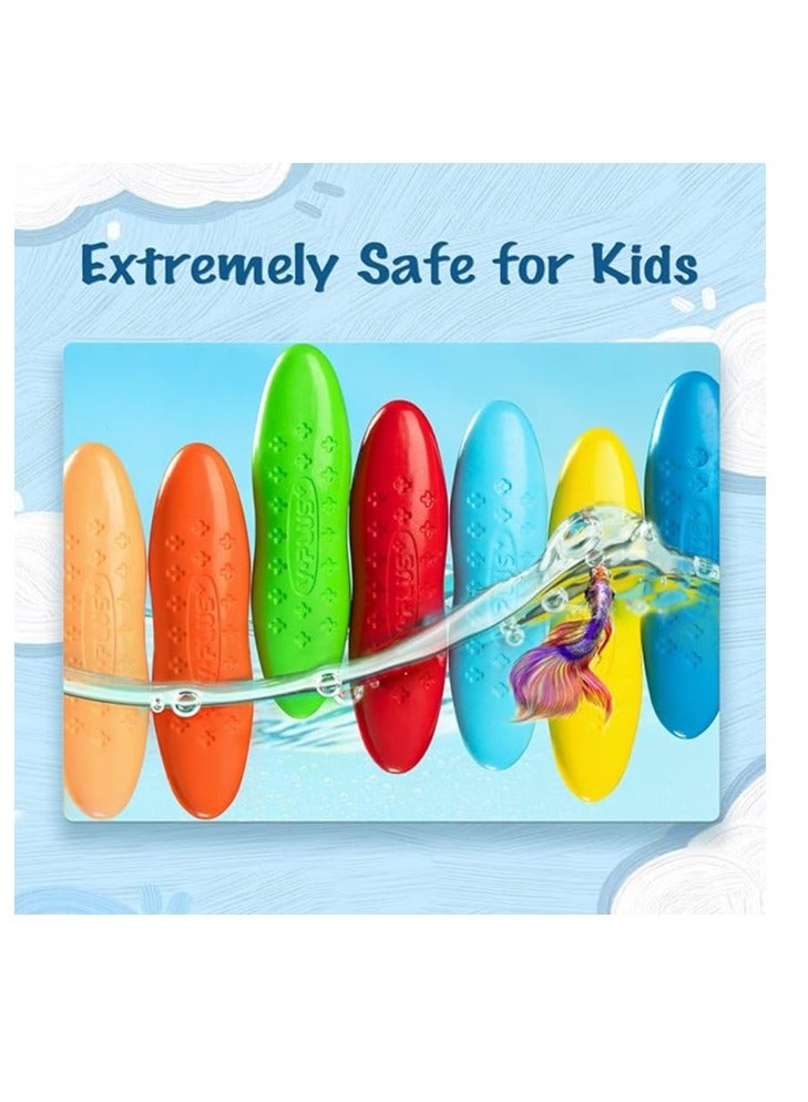 YPlus Crayons, Triangle Peanut Crayons for Kids, Non-Toxic Washable Crayons for Toddlers, Paint Crayons, Coloring Art Supplies, Handwriting Posture Correction Coloring Art for Toddlers (12 Colors) - Image 1