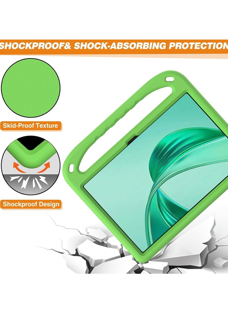 VKL - Case Compatible with Honor Pad X8a 11.0 Inch 2024, Lightweight EVA Kid Friendly Shockproof Protective Case with Handle and Hidden Bracket Cover with Honor Pad X8a 2024 (Green) - Image 1