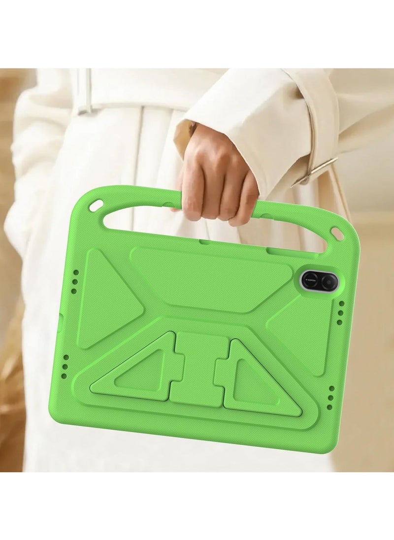VKL - Case Compatible with Honor Pad X8a 11.0 Inch 2024, Lightweight EVA Kid Friendly Shockproof Protective Case with Handle and Hidden Bracket Cover with Honor Pad X8a 2024 (Green) - Image 1