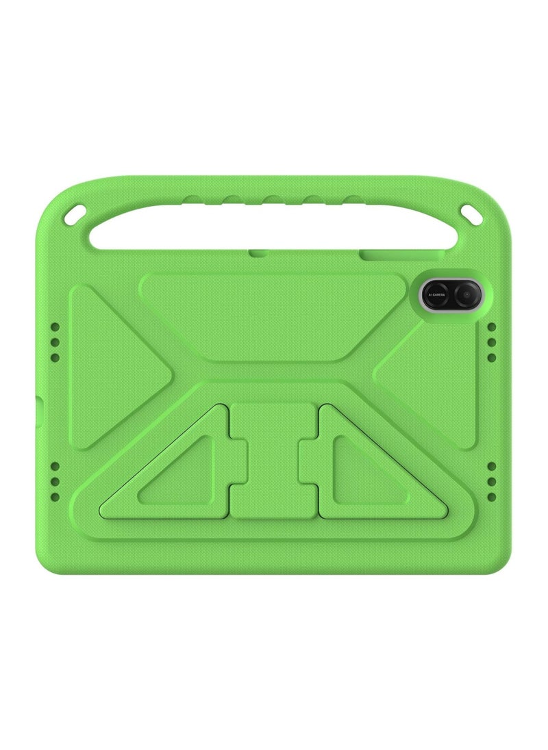 VKL - Case Compatible with Honor Pad X8a 11.0 Inch 2024, Lightweight EVA Kid Friendly Shockproof Protective Case with Handle and Hidden Bracket Cover with Honor Pad X8a 2024 (Green) - Image 1