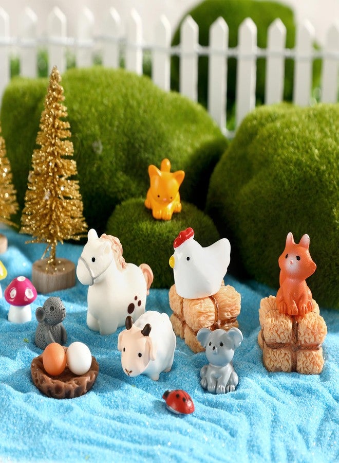 DTOFOOT 56 Pcs Mini Resin Animals Tiny Farm Animals Resin Ducks Cats Turtles Frogs Mini Animals Figures to Hide Mini for Fairy Garden Accessories House Decor Aquarium Ornaments - Image 3