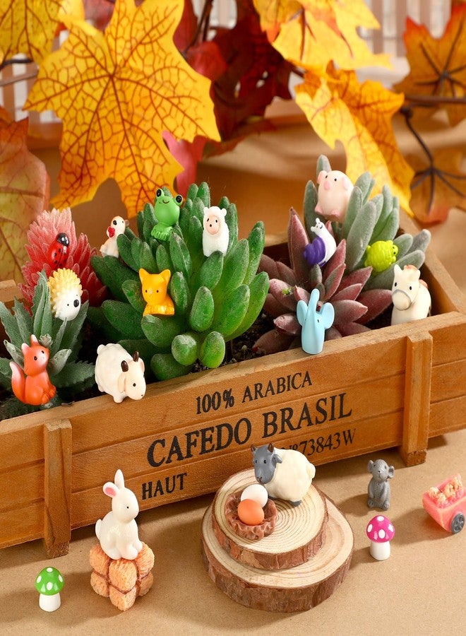 DTOFOOT 56 Pcs Mini Resin Animals Tiny Farm Animals Resin Ducks Cats Turtles Frogs Mini Animals Figures to Hide Mini for Fairy Garden Accessories House Decor Aquarium Ornaments - Image 5