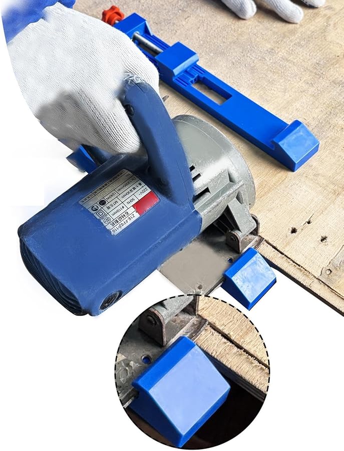 قضيب منشار المسار الأزرق قابل للتعديل وقاعدة توجيه قابلة للقفل متينة للقطع الدقيق - Image 3