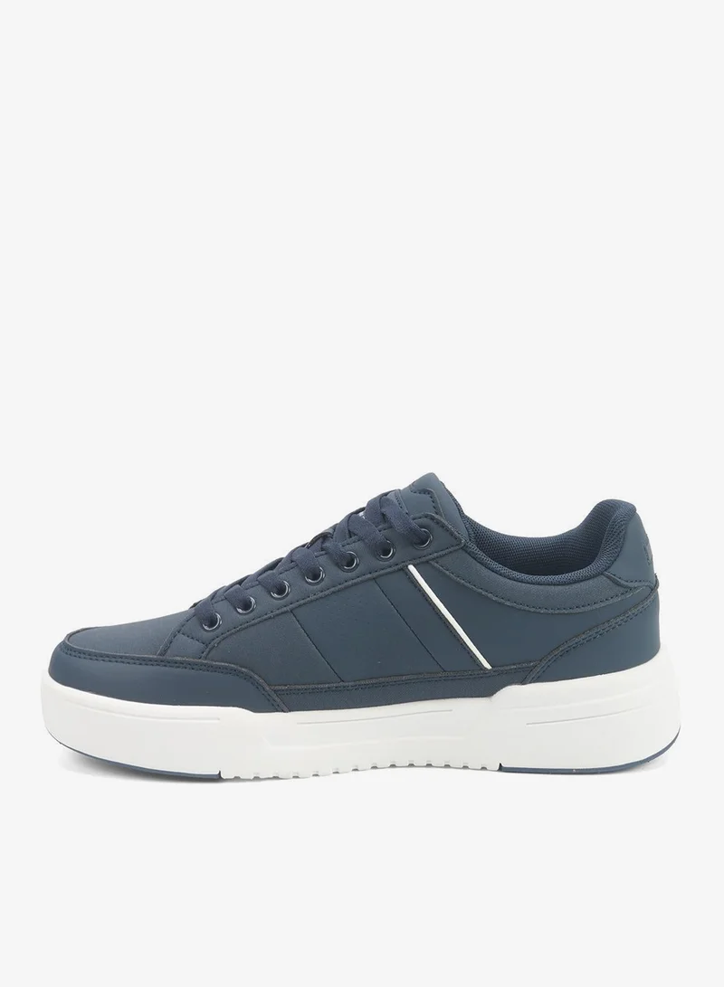 U.S. Polo Assn. Men's Navy Classic Low-Top Sneakers,Lightweight Shoes Casual for Everyday Style