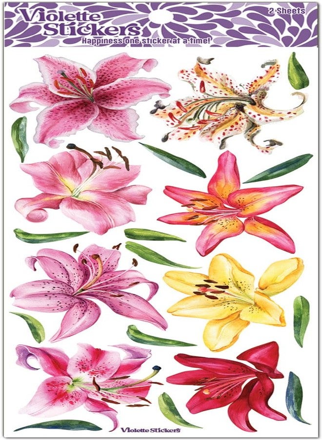 ملصقات زهور زنبق النمر من تصميم Violette Stickers - Image 2