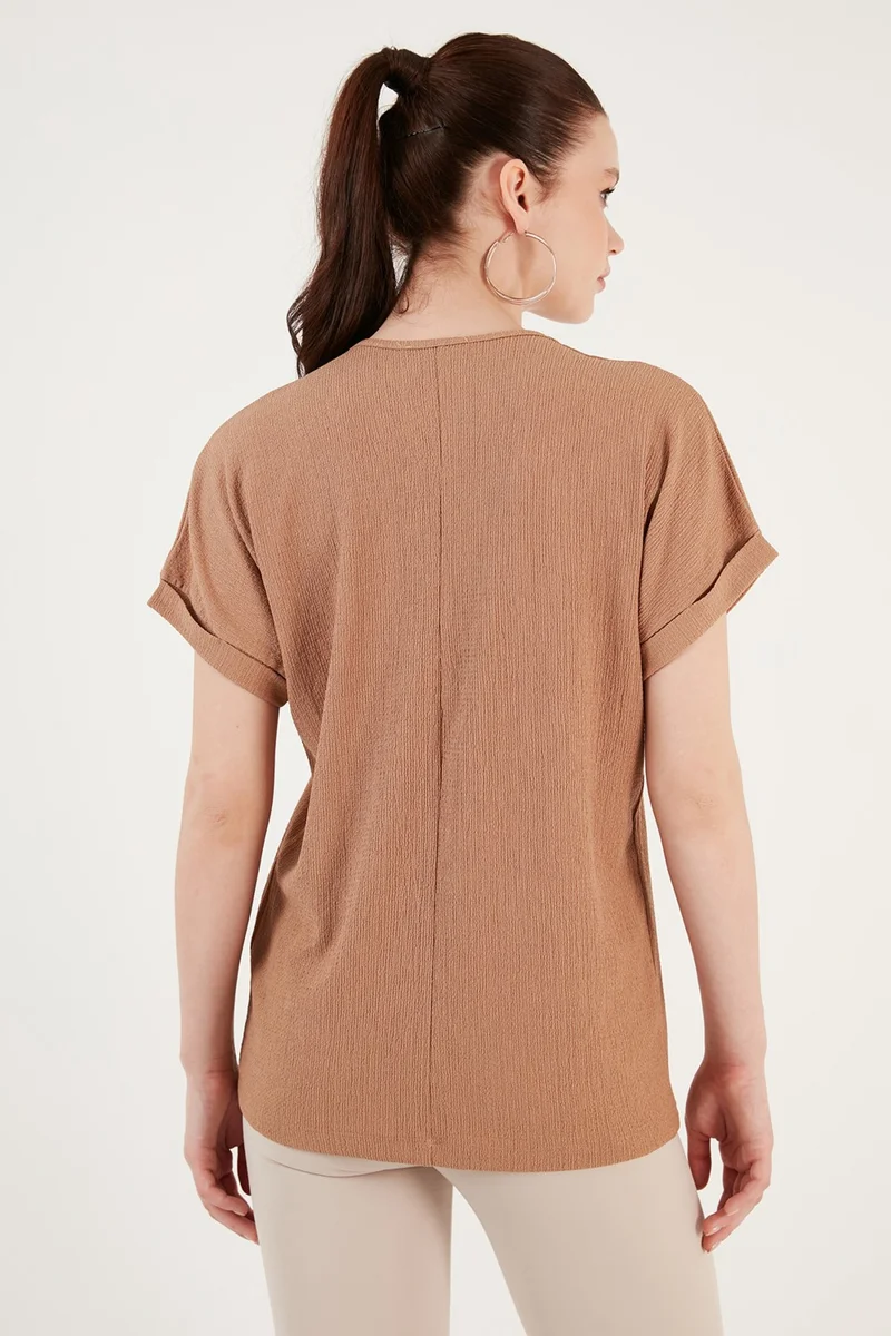 Lela Button Detailed V-Neck Blouse Women's Blouse 5865567