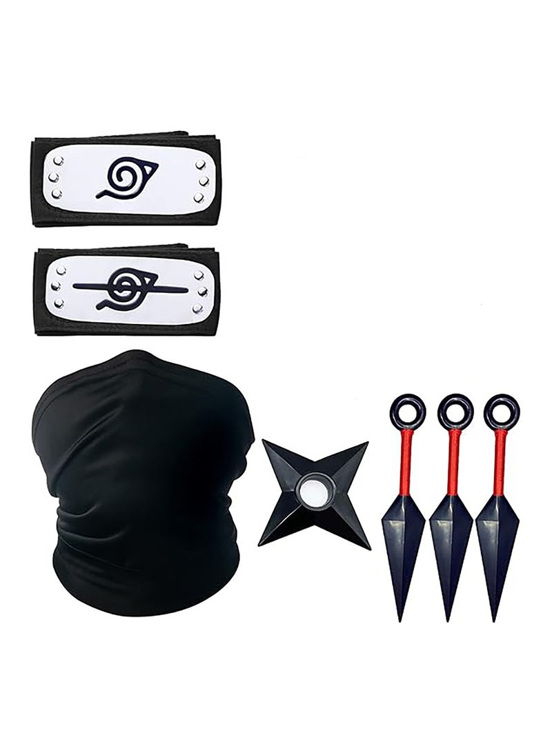 RATSAW Anime Cosplay Ninja Full Set Leaf Village Headband Suit Cosplay Accessories Ninja Party Props - Image 1