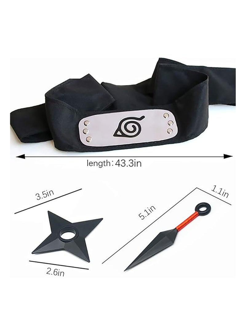 RATSAW Anime Cosplay Ninja Full Set Leaf Village Headband Suit Cosplay Accessories Ninja Party Props - Image 2