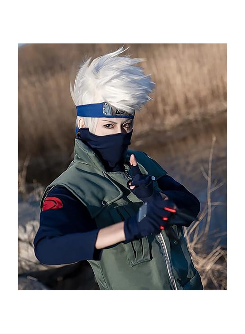 RATSAW Anime Cosplay Ninja Full Set Leaf Village Headband Suit Cosplay Accessories Ninja Party Props - Image 4