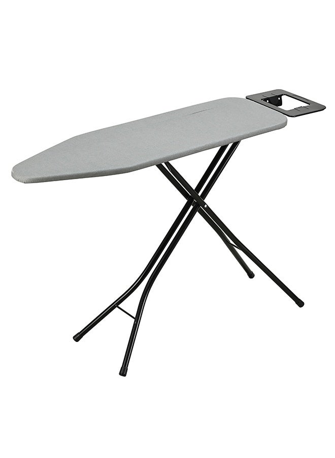 LAWAZIM 13"x43" Ironing Board with Iron Rest - Foldable and Heat Resistant Iron Rest, Padded Surface, Lightweight Black Frame with Gray Cover - for Small Spaces, Apartments, Laundry Rooms, and Closets - Image 4