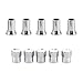 Augeny 5 Sets TR413AC10 Chrome Plated Valve Stem Cover ABS Wheel Valve Stem Sleeve and Cap Dress Up Kit Leak Proof Car Tire Air Valve Caps Auto Decor Accessories for Most Vehicles - Image 2