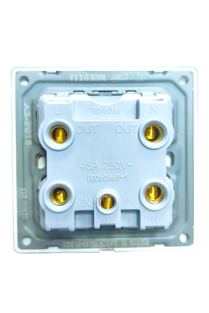 ALRAED 45A  AC Switch with Indicator – Heavy Duty Power Control for Air Conditioner, Geyser & Appliances - Image 2