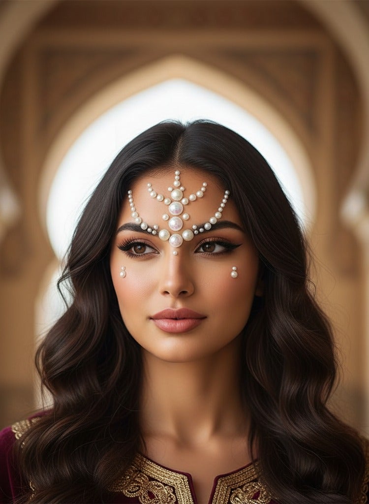 maffick 5 Pack Face Jewels Gems Stickers Set - Celestial, Pearl & Colorful Rhinestone Body Art for Festivals, Parties & Rave Makeup - Image 4