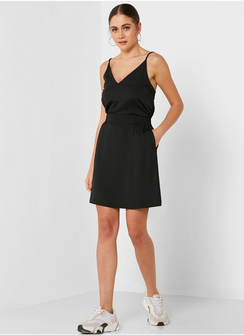 CALVIN KLEIN - High Waist Mini Skirt - Image 1