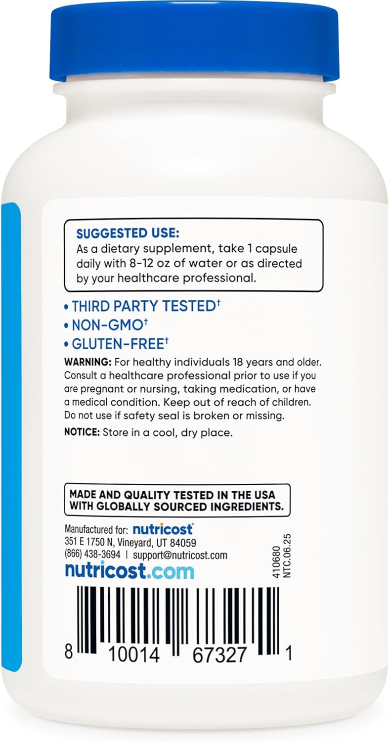 Nutricost Electrolyte Complex Advanced Hydration 120 Capsules  8 Hydrating Electrolytes  Vitamins Gluten Free NonGMO Vegetarian - Image 4