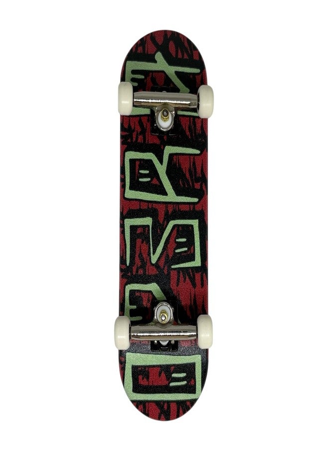 LEEFAI 29mm Pro Fingerboard Complete 29x96mm Wood Deck,UV Printing Graphic, Pro leefai4.0 Trucks Regular kingpins- 5 Urethane Bearing Wheels-Op3ra V3-Handstyle - Image 4