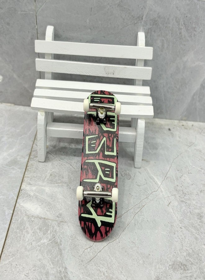 LEEFAI 29mm Pro Fingerboard Complete 29x96mm Wood Deck,UV Printing Graphic, Pro leefai4.0 Trucks Regular kingpins- 5 Urethane Bearing Wheels-Op3ra V3-Handstyle - Image 3