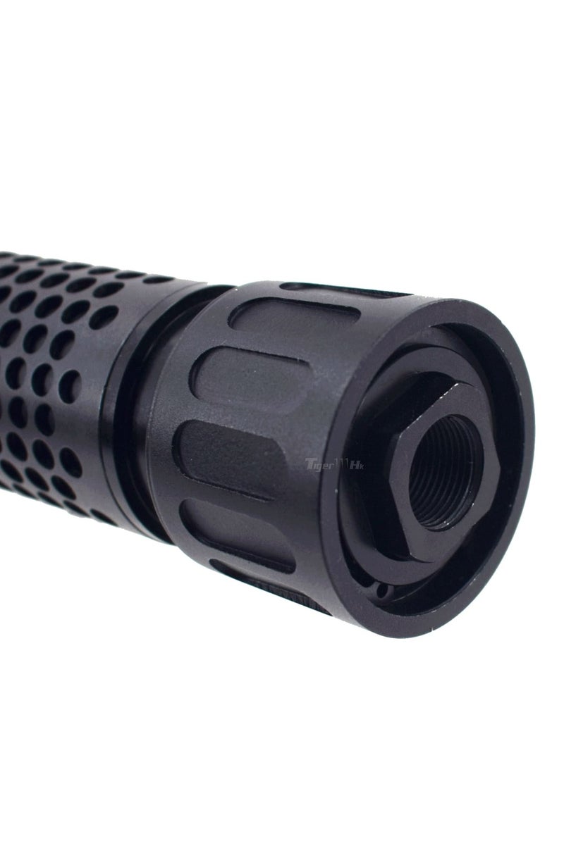 KAC Style QDC/CQB Airsoft Suppressor Extend Barrel Tube with -14mm CCW Flashider Black - Image 4