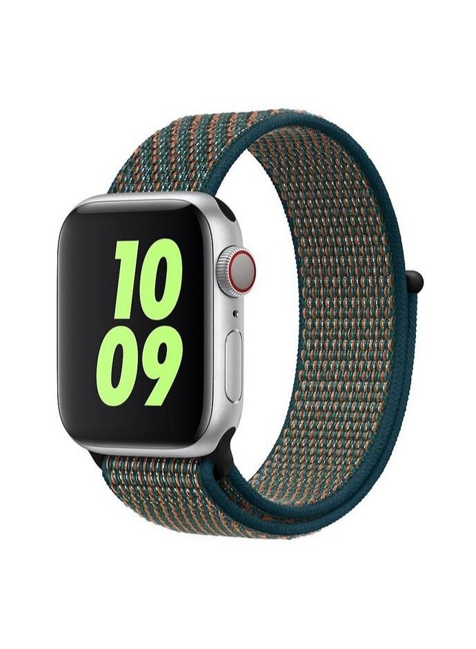 Nylon Sport Band for Apple Watch 41mm 40mm 38mm, Soft Replacement Strap for iWatch Series 7/6/ SE/ 5/4/3/2/61