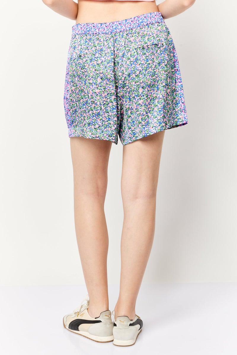 Scotch & Soda Women Floral print Basic Short, Multicolor  - Image 4