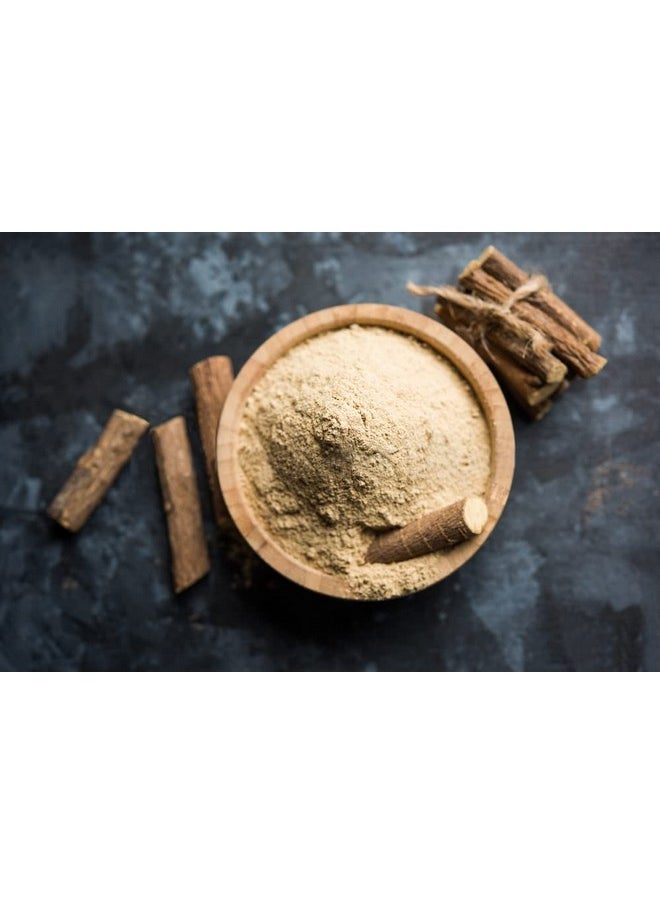 MERLION NATURALS - Licorice Root Powder 200Gm, Glycyrrhiza Glabra - Image 1