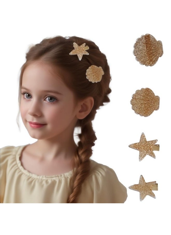 Etncy Life Shell Starfish Starfish Hair Clip Set Hair Barrettes Hairstyle Tool Accessories Beach Wedding Supplies (Style14Pcs)  - Image 1