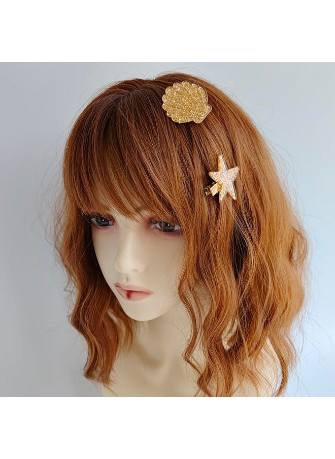 Etncy Life Shell Starfish Starfish Hair Clip Set Hair Barrettes Hairstyle Tool Accessories Beach Wedding Supplies (Style14Pcs)  - Image 5
