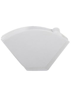 Beauenty 100 Count Disposable Coffee Paper Filters, V60 Coffee Filters Cone Unbleached Disposable Coffee Filters, Cone Paper Fits for Drip and Compatible with Pour Over Coffee Maker  - Image 1