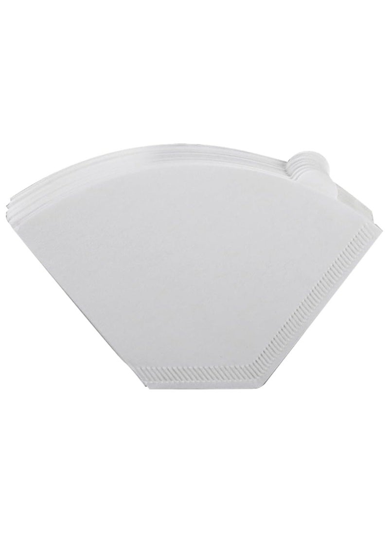 Beauenty - 100 Count Disposable Coffee Paper Filters, V60 Coffee Filters Cone Unbleached Disposable Coffee Filters, Cone Paper Fits for Drip and Compatible with Pour Over Coffee Maker - Image 1