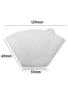 Beauenty 100 Count Disposable Coffee Paper Filters, V60 Coffee Filters Cone Unbleached Disposable Coffee Filters, Cone Paper Fits for Drip and Compatible with Pour Over Coffee Maker  - Image 3