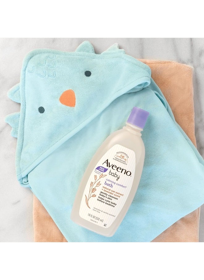 Aveeno Baby Calming Comfort Bath with Relaxing Lavender & Vanilla Scents, Hypoallergenic & Tear-Free Formula, Paraben- & Phthalate-Free, 18 Fl Oz (Pack of 1)  - Image 5