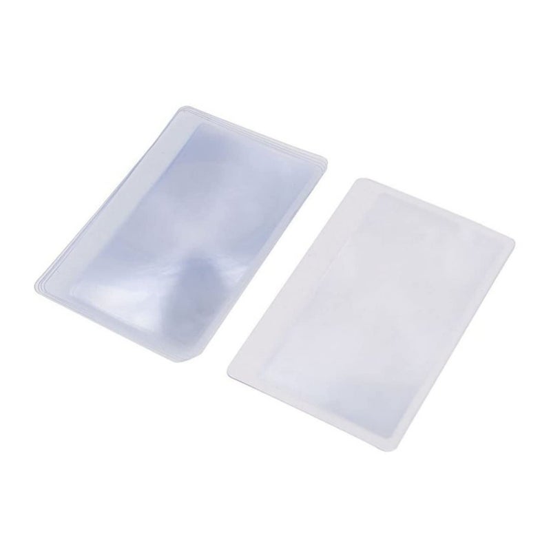 عدسة مكبرة محمولة رقيقة جدًا من PVC 12 قطعة لقراءة الكتب والخرائط والصحف - Image 2